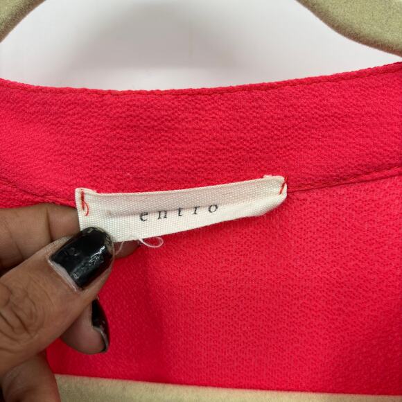 Entro Womens Pink Short Sleeve Tunic Top XXL Casual Barbiecore Y2K Cottage - Picture 5 of 11